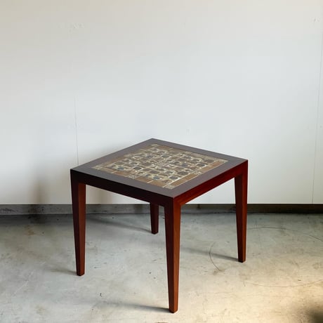 “Baca" Tile Top  Side Table 55x55 Rosewood