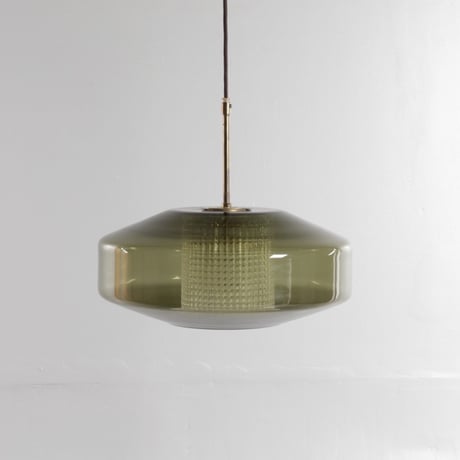 【Vintage】Carl Fagerlund Orrefors Corona Pendant Lamp Model 1493 1950s Original Vintage