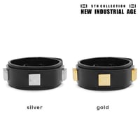4 SQUARES leather bracelet