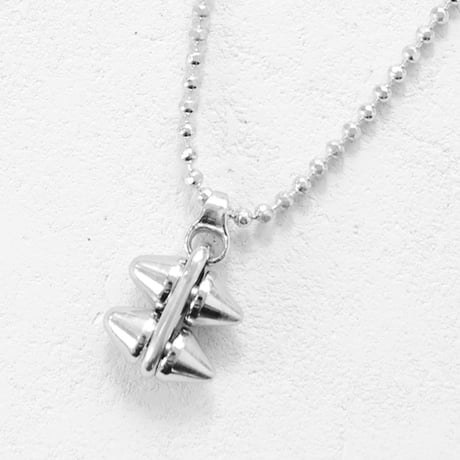SPIKE & ball chain middle necklace