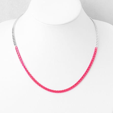 BI COLOR chain short necklace