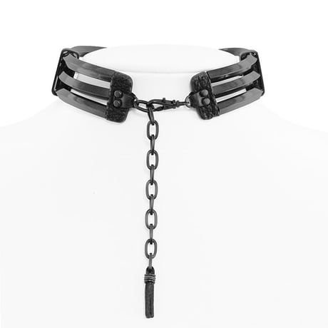 TRIPLICATE metal tube choker