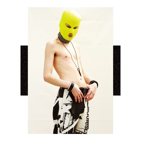 CHECKER PLATE studs leather big choker