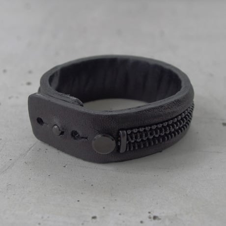 ZIP CHAIN leather bracelet