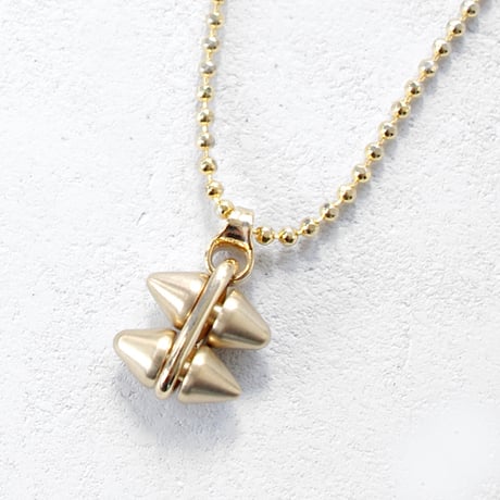 SPIKE & ball chain middle necklace