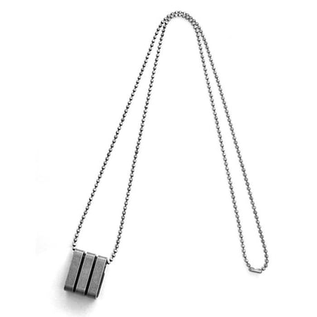 3 BARS long chain necklace