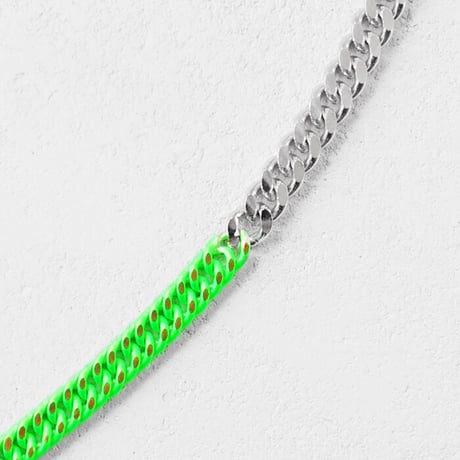 BI COLOR chain short necklace