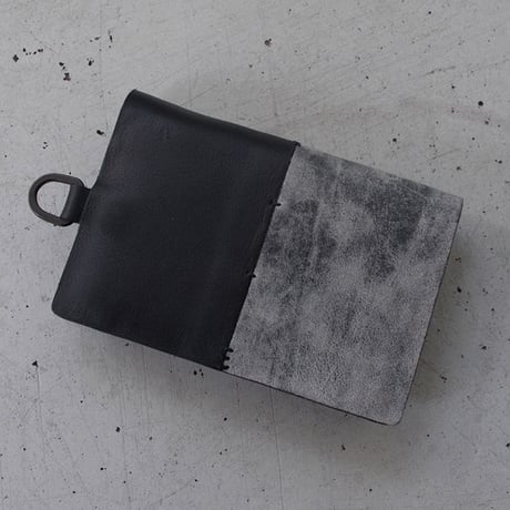 BI COLOR staple leather card case