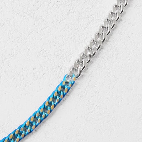 BI COLOR chain short necklace