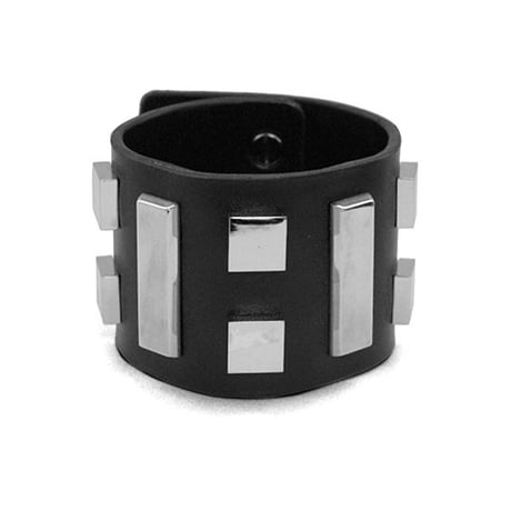 8 SQUARES leather bracelet