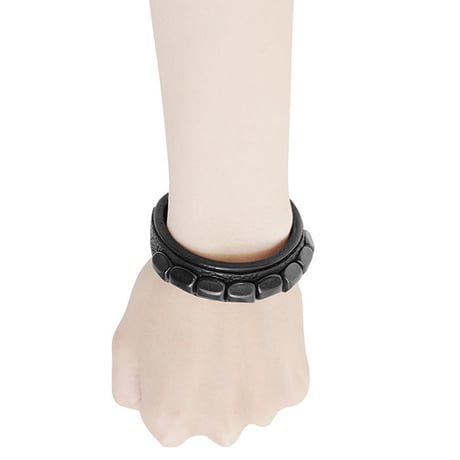 CHEVRON studs leather bracelet