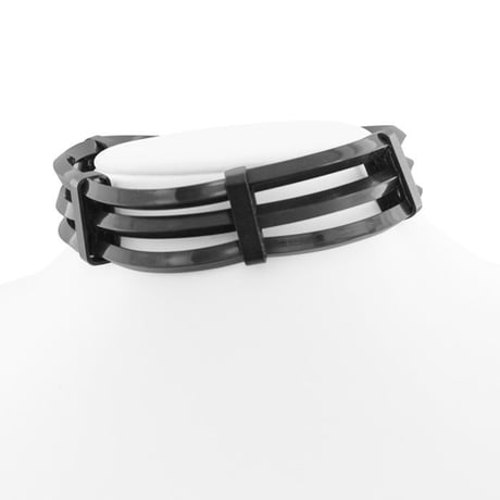 TRIPLICATE metal tube choker