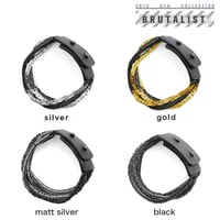 2 TONE BLOCK CHAIN bracelet