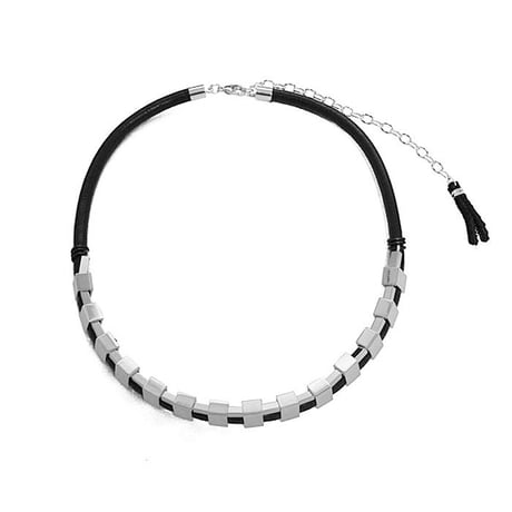 INDUSTRIAL leather necklace