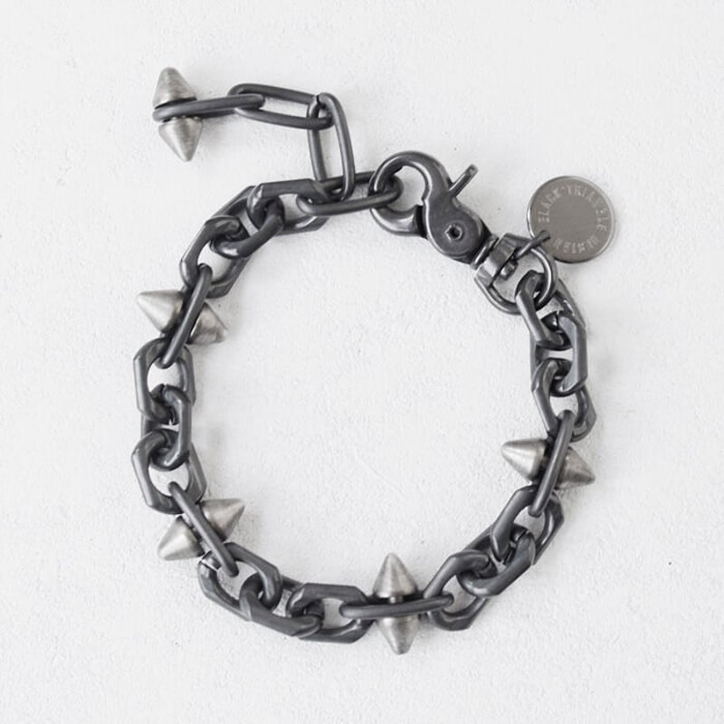 SPIKE & oval chain bracelet | BLACK TRIANGLE DE...