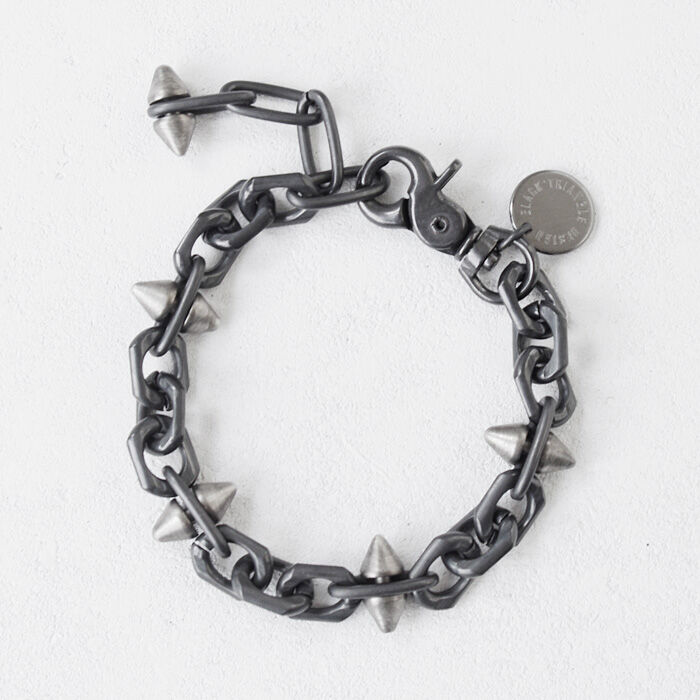 SPIKE & oval chain bracelet | BLACK TRIANGLE DE