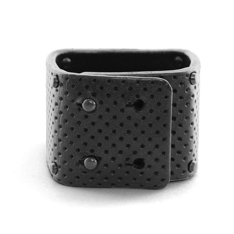 BRUTALIST square leather bracelet