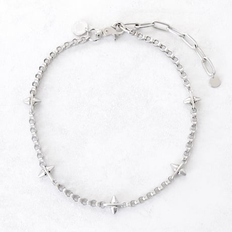 SPIKE & industrial chain short necklace