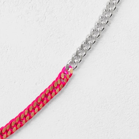 BI COLOR chain short necklace