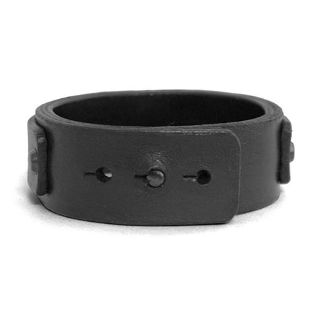 FASTEX buckle leather bracelet(black)