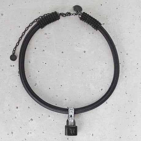 SHOCK CODE padlock necklace