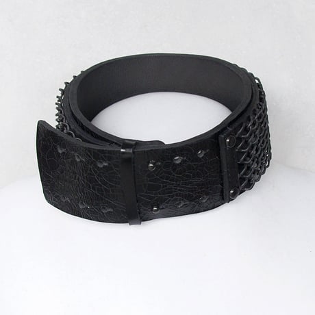 CHAIN FENCE & leather choker