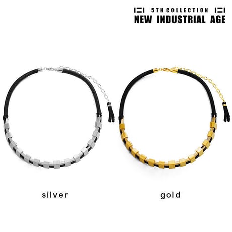 INDUSTRIAL leather necklace