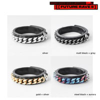 FLAT LINK chain & spike bracelet