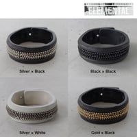 ZIP CHAIN leather bracelet