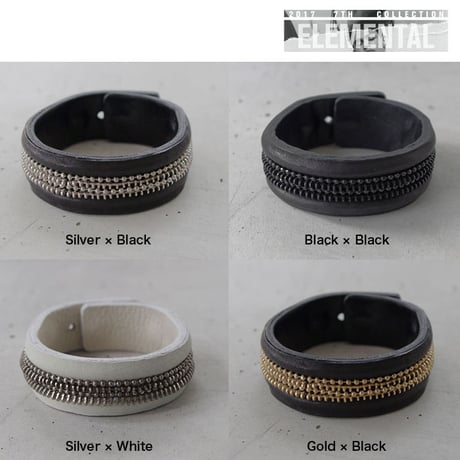 ZIP CHAIN leather bracelet