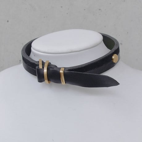 BI COLOR leather D choker