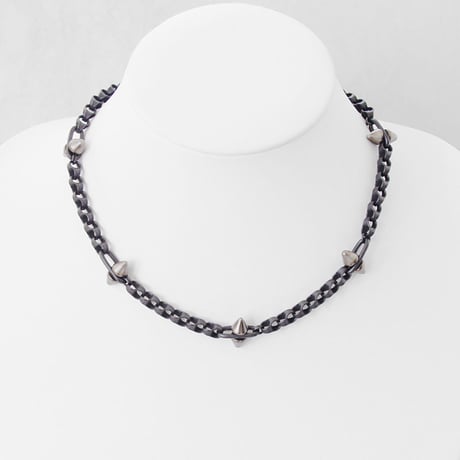 SPIKE & industrial chain short necklace