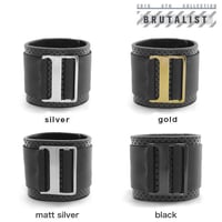 BUCKLE & BELT punching leather bracelet