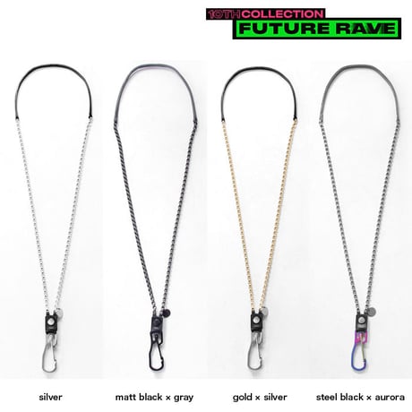 INDUSTRIAL CHAIN & leather neck holder