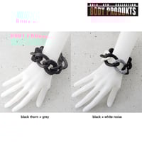 WRAPPED LEATHER big chain bracelet