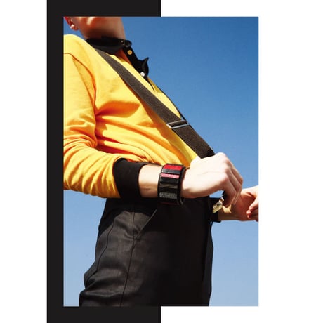 PANEL COLOR leather bracelet
