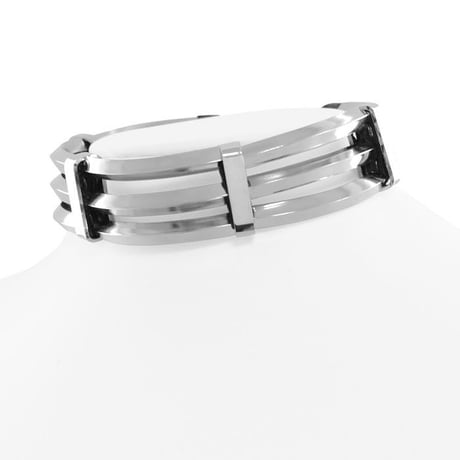 TRIPLICATE metal tube choker