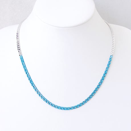 BI COLOR chain short necklace