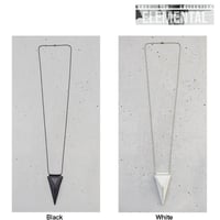 TRIANGULAR pyramid leather necklace