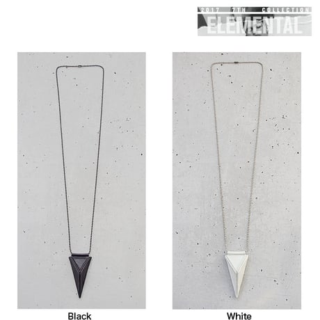 TRIANGULAR pyramid leather necklace