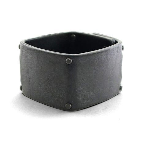 BRUTALIST square leather bracelet