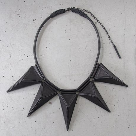 TRIANGULAR pyramid big necklace