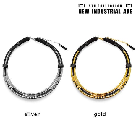 LAYERED TUBE leather necklace