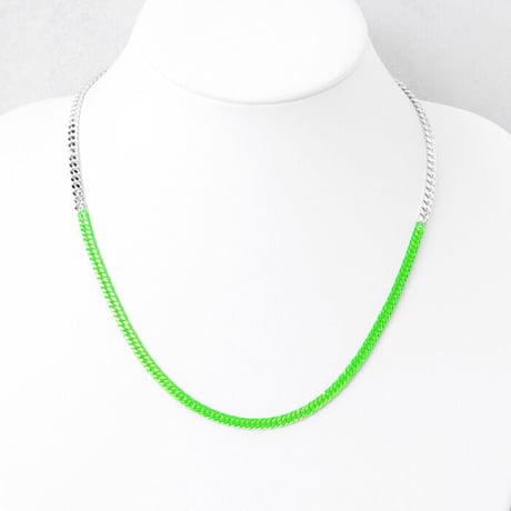 BI COLOR chain short necklace
