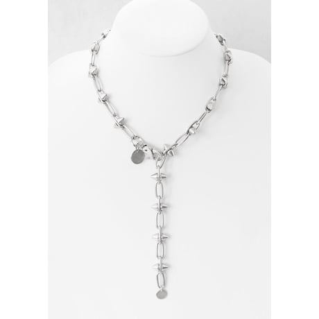 SPIKE & chain choker necklace