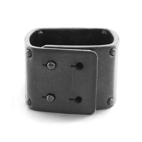 BRUTALIST square leather bracelet