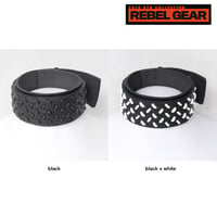 CHECKER PLATE studs leather big choker