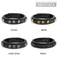 METAL BITS leather bracelet