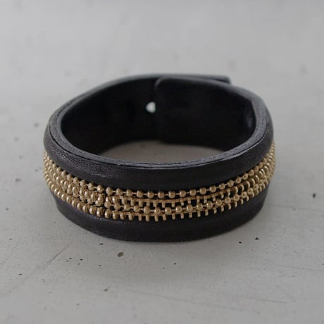 ZIP CHAIN leather bracelet
