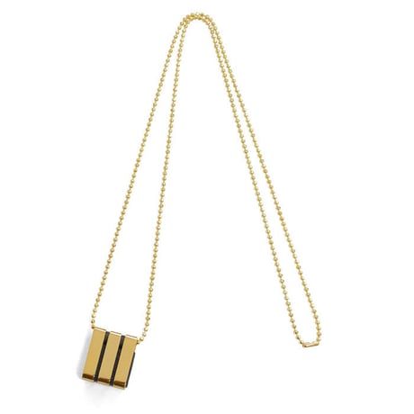 3 BARS long chain necklace